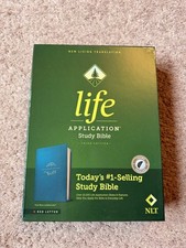 Brand new NLT Life Application study Bible leather like cover picture