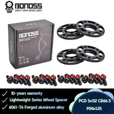 BONOSS Hubcentric 4pc 12/15mm Wheel Spacers 5x112 for Toyota GR Supra 2019-2023 picture