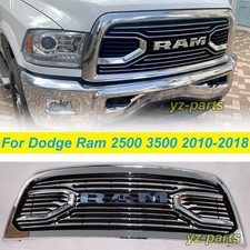 Front Grille For 2010-2018 Dodge Ram 2500 3500 Bumper Grill W/Letter Chrome ABS picture