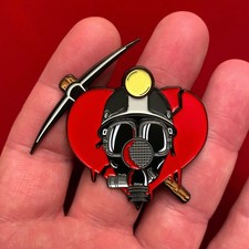 MY BLOODY VALENTINE SOFT ENAMEL GLOSSY PIN EXCLUSIVE SUPER RARE AND DISCONTINUED picture