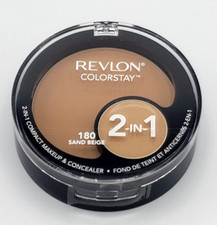 NEW Revlon Colorstay 2-in-1 Compact Makeup and Concealer- 180 SAND BEIGE picture