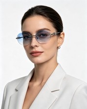 Women Tiffany & Co TF1857L Sunglasses 56-18-140 Vintage Oval Fashion Shades picture