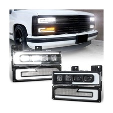 LED Headlight Assembly for 1988-1998 Chevy/GMC Silverado Tahoe | 500% Bright ... picture