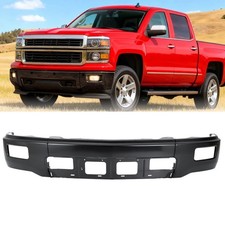 Front Black Bumper Face Bar w/ Fog light Hole for 2014-2015 Chevy Silverado 1500 picture