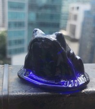 Midnight Blue Glass Frog Toad Wilkerson Art Glass Figure 2