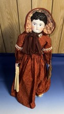 Antique German ABG ALI BECK & Gottscalck China Head Doll 21” Rare Hair Type picture