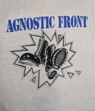 Agnostic Front shirt early Band Short Sleeve Shirt All size E100 picture