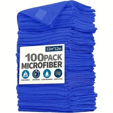 Microfiber Cleaning Cloths Lint Free Car Window Reusable Towels picture