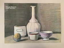GIORGIO MORANDI 'STILL LIFE ,1946' ,AUTHENTIC 1990 TATE GALLERY ART PRINT picture