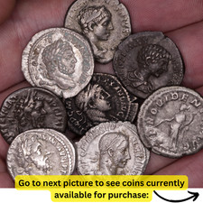 Authentic Ancient Roman Coin | Silver Denarius | Fine Condition, 1700+ Years Old picture
