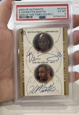 2000-01 SP Authentic Sign of the Times Dual Kevin Garnett, Kenyon Martin POP2  picture