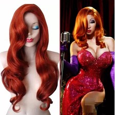Jessica Rabbit Wig Red New One Size Fits All Unisex picture