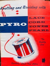 Vintage Craft Book Knotting and Braiding with Pyro Lace Cord Tones Pearl picture