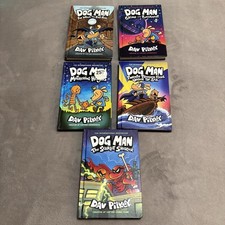 Dog Man Hardcover Book Lot 7 9 10 11 12 Dav Pilkey Graphic Novel Set Lot of 5 picture