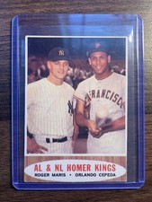 Topps 1962 AL & NL Homer Kings #401 Roger Maris Orlando Cepeda picture