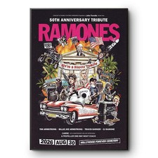 Ramones 50th Anniversary Tribute Hollywood Forever 2026 Concert Poster Punk Art picture