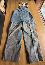 Filson Style 527 Double Tin Cloth Bib Overalls Size 38 Made USA Waxed Canvas picture