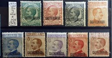 ITALY KINGDOM COLONIES 1922 CASTELROSSO COMPLETE SET NEW - 9 STAMPS NEW* picture