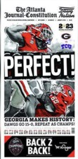 New 2022-23 UGA National Champions AJC 1st Edition picture