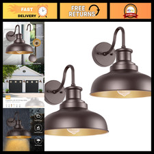 Vintage Outdoor Barn Lights - Industrial Wall Sconces for Porch, Garage, Patio - picture