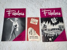 1958 1960 Fabulous Las Vegas Magazines Sinatra Sammy Davis Betty Grable + TWA picture