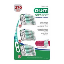 G.U.M. Soft-Picks Advanced Toothpicks 270 Picks with 3 Bonus Travel Cases picture