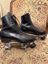 VTG Riedell 220 RED WING MN Roller Skates Black  Mens 8.5 picture