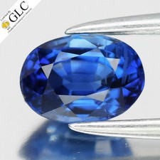 💎 GLC CERTIFIED 0.80ct VVS Oval Natural Blue Sapphire - Heated, Africa Gemstone picture