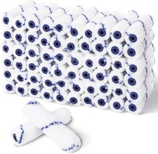 60pcs 4 Inch Microfiber Paint Roller Covers, 1/3