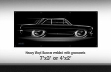 BIG BANNNER Nova 1962 - 1965 Chevrolet Chevy II SS 62 1963 1964 62 63 64 65 sign picture