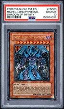 2006 YU-GI-OH SOI-EN003 RAVIEL, LORD OF PHANTASMS 1ST ED PSA 10 picture