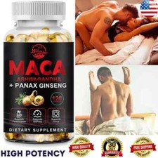 Maca Root Capsules 10000mg, Peruvian Maca Extract for Men & Women 120 Capsules picture