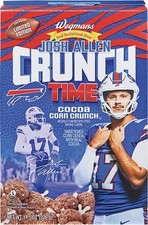 Josh Allen Crunch Time Cocoa Corn Limited Edition Cereal Box  Buffalo Bills 2026 picture