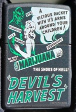 DEVIL'S HARVEST ZIPPO LIGHTER 1942 MARIJUANA FILM 420 MOVIE WEED COLLECTIBLE   picture