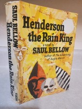 HENDERSON RAIN KING Saul Bellow FIRST EDITION 1959 Nobel Prize FIRST PRINT Novel picture