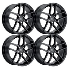 (Set-4) 2Crave N54 20x9 5x120 15mm Glossy Black Wheels Rims 20 Inch picture