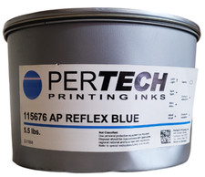 PerTech AP Reflex Blue 115676 5.5lbs Printing Ink With Dented Tin picture