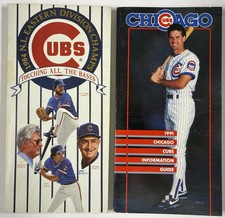CHICAGO CUBS 1985 & 1991 MEDIA GUIDES. Sandberg, Sutcliffe, Zimmer, Smith... picture