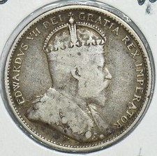 Canada 1910 25 Cents 298691 combine shipping picture