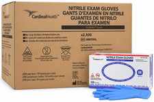 Cardinal Health FLEXAL Touch Nitrile Exam Gloves 2500/Case S M L Powder-Free picture