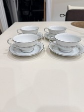 Vintage  Noritake China 6013 Crestmont Japan Set of 4 Cups and Saucers picture