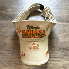 Vintage Walt Disney World Disney's Animal Kingdom Adult Beige Lizard Visor Hat  picture