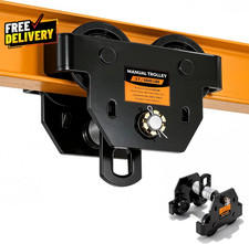 I Beam Trolley 3 Ton Manual Adjustable for I-Beam Flange Width 3.66 - 8.46