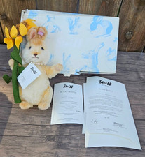 2013 Steiff Sunny the Bunny Limited-Edition Mohair Rabbit Felt Sunflower R6 picture