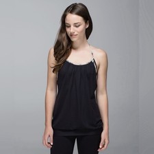 lululemon No limits tank top In Black And Mojave Tan Size 6 picture