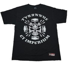 WWE Authentic Triple H Tyrannus Et Imperium T-Shirt Skull Sledgehammer Wrestling picture