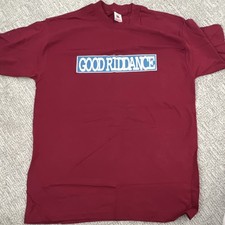 Good Riddance “For God And Country” Vintage Tour T-shirt. Burgundy w Fat Logo picture