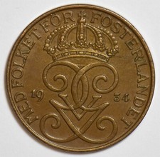 Sweden 1934 5 Ore 240630 combine shipping picture