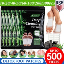 Detox Foot Pads, Natural Bamboo Vinegar Mugwort Foot Pads Sleep Support Relax picture