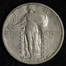 1920-S Standing Liberty Silver Quarter XF+ E291 STHX picture
